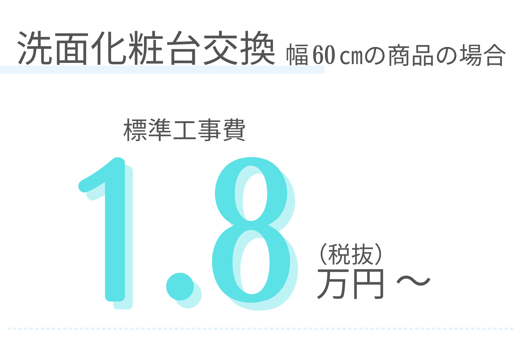 洗面化粧台交換